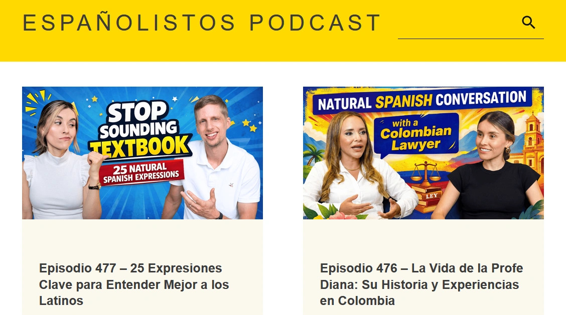 Españolistos Spanish learning podcast for intermediate learners