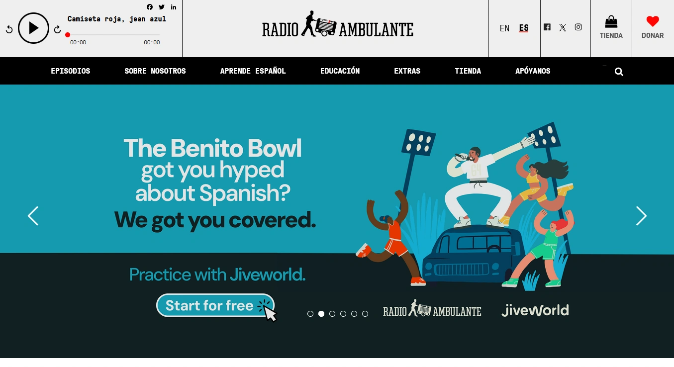 Radio Ambulante Spanish storytelling podcast