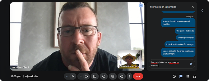 Construction professional learning Spanish for work